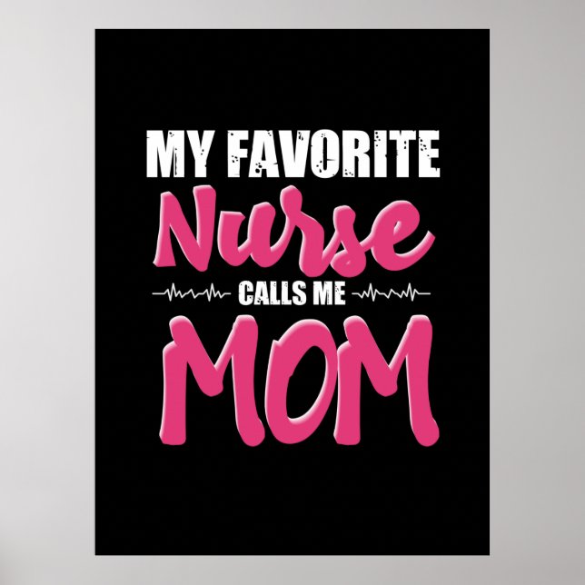 Nurse Gift | Min favoritsjuksköterska kallar mig M Poster (Framsidan)