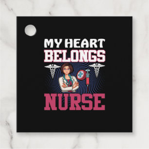 Nurse Gift Mina Tillhör i hjärtat Gåvor Etiketter