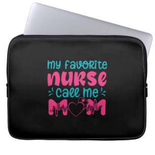 Nurse Gift My Favorite Nurse Care Me Mamma Laptop Fodral