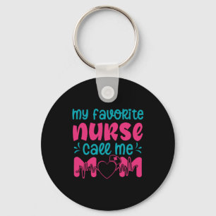 Nurse Gift My Favorite Nurse Care Me Mamma Nyckelring