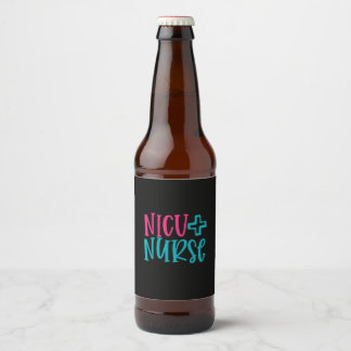 Nurse Gift | NICU Nurse Ölflaska Etikett