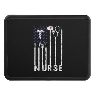 Nurse Gift| Nurse American Flagga Nurse Älskare Dragkroksskydd