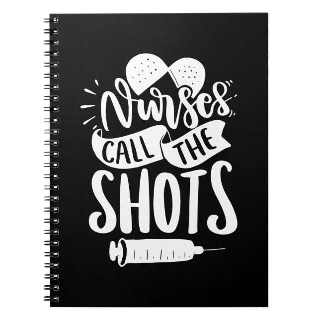 Nurse Gift Nurse anropar bilderna Anteckningsbok (Framsidan)