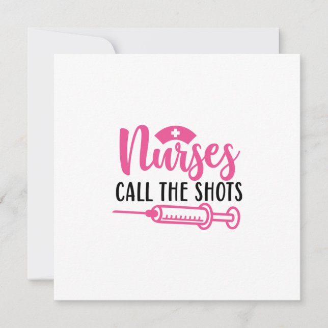 Nurse Gift Nurse anropar bilderna Julkort (Framsida)