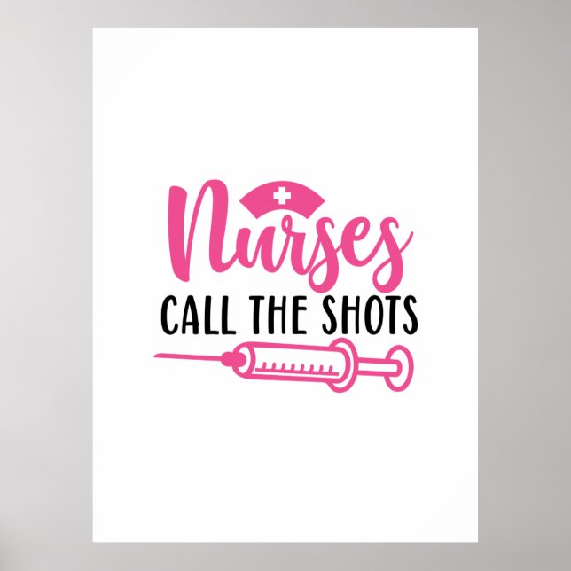 Nurse Gift Nurse anropar bilderna Poster (Framsidan)