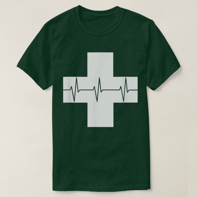 Nurse Gift  Nurse Heartbeat  T Shirt (Design framsida)
