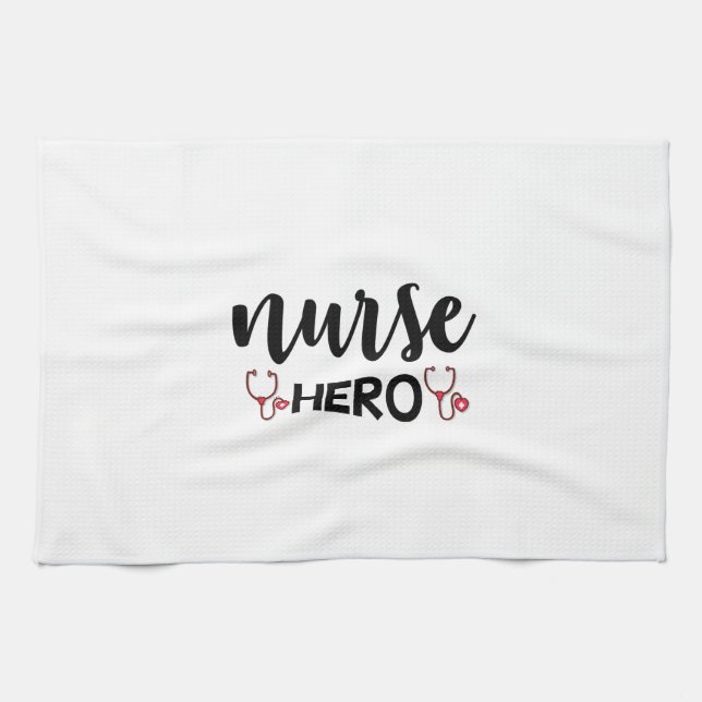 Nurse Gift Nurse Hero Kökshandduk (Horisontell)