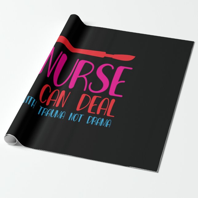 Nurse Gift Nurse I Can Deal Presentpapper (Utrullad)