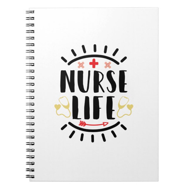 Nurse Gift Nurse Life Anteckningsbok (Framsidan)