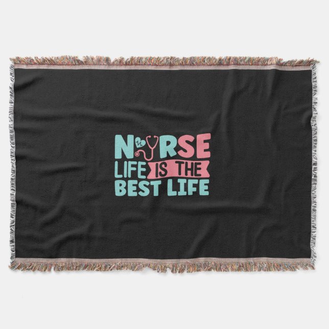 Nurse Gift Nurse Life är det bästa Filt (Framsidan)