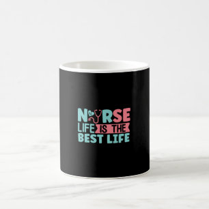 Nurse Gift Nurse Life är det bästa Kaffemugg