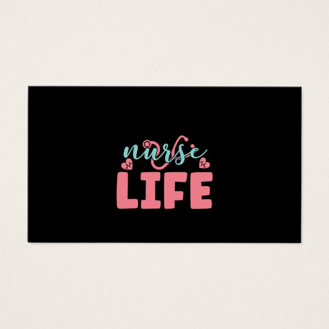 Nurse Gift Nurse Life Visitkort (Framsidan)