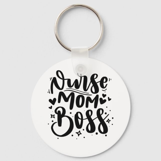 Nurse Gift Nurse Mamma Chef Nyckelring (Framsida)