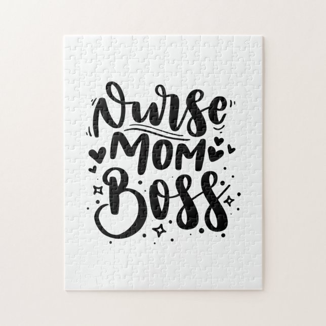 Nurse Gift Nurse Mamma Chef Pussel (Vertikal)