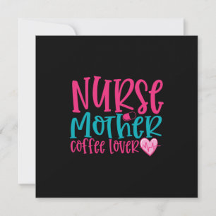 Nurse Gift Nurse Mor-kaffe Älskare Julkort