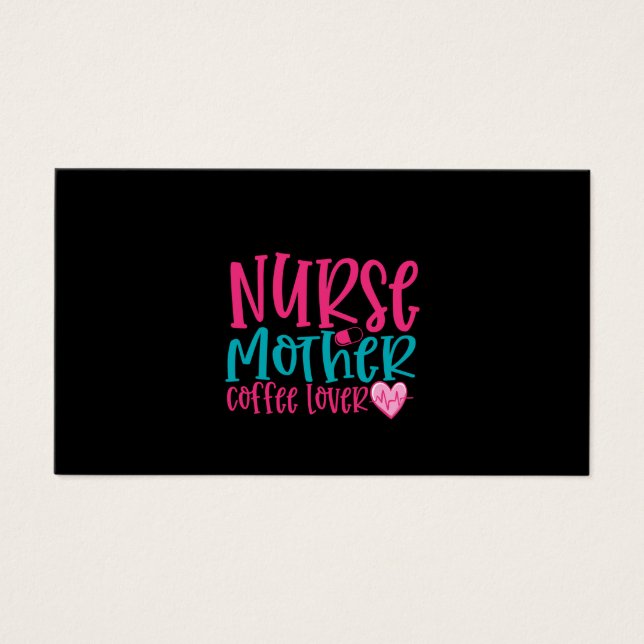 Nurse Gift Nurse Mor-kaffe Älskare Visitkort (Framsidan)