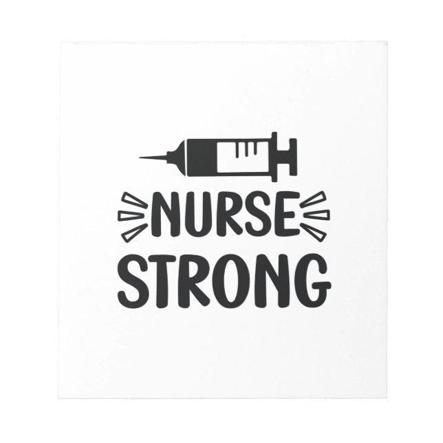 Nurse Gift Nurse Strong Anteckningsblock (Framsida)