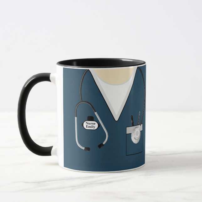 Nurse Gift, Nursing School Studenten, Stethoscope Mugg (Vänster)