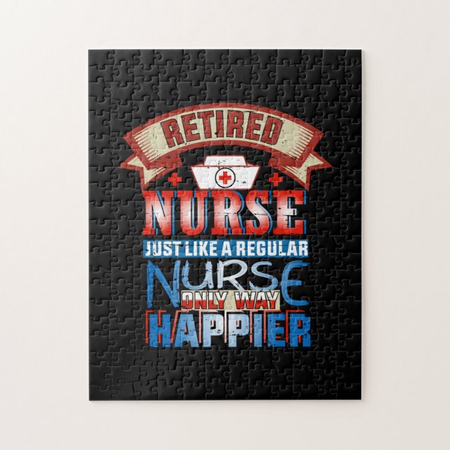 Nurse Gift | Pensionerad sjuksköterska precis som  Pussel (Vertikal)
