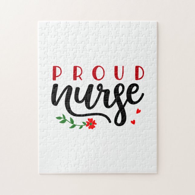 Nurse Gift Proud Nurse Pussel (Vertikal)