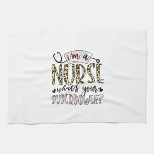 Nurse Gift Proud Toppen Nurse Kökshandduk