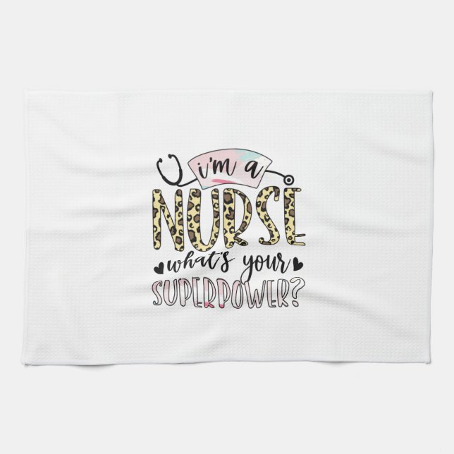 Nurse Gift | Proud Toppen Nurse Kökshandduk (Horisontell)