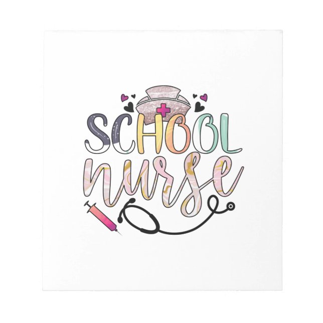 Nurse Gift School Nurse Anteckningsblock (Framsida)