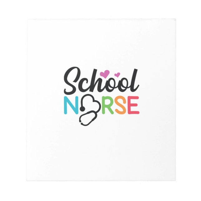Nurse Gift School Nurse Anteckningsblock (Framsida)