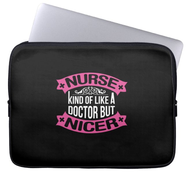 Nurse Gift | Sjukdomar av samma slag som Doktor Laptop Fodral (Framsidan)