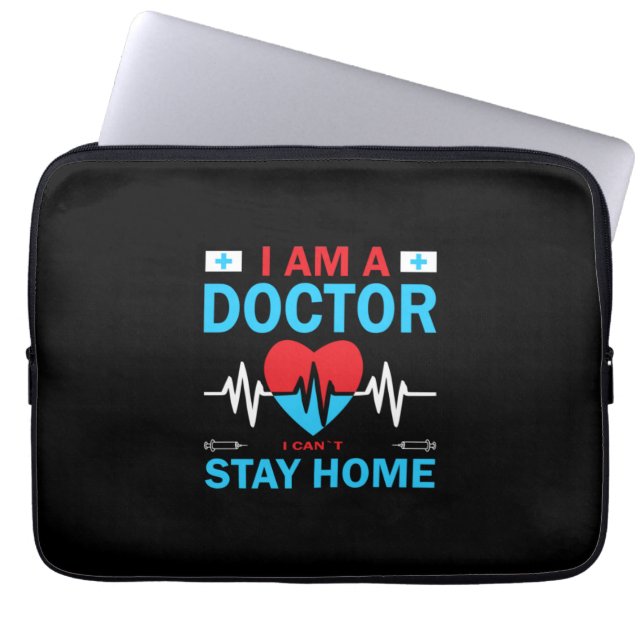 Nurse Gift | Sjuksköterska jag inte kan stanna hem Laptop Fodral (Framsidan)