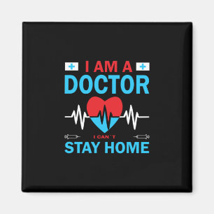 Nurse Gift Sjuksköterska jag inte kan stanna hem Magnet