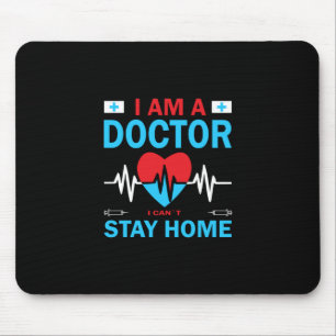 Nurse Gift Sjuksköterska jag inte kan stanna hem Musmatta