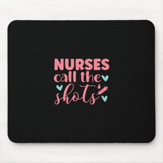 Nurse Gift | Sjuksköterska kallar på skott Musmatta (Framsidan)