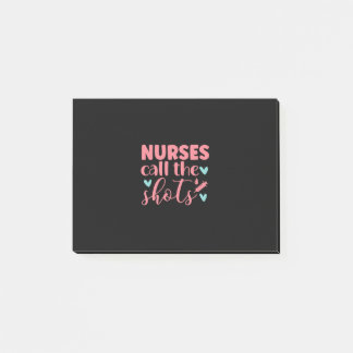 Nurse Gift | Sjuksköterska kallar på skott Post-it Block