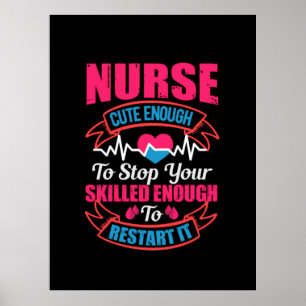 Nurse Gift   Sjuksköterska tillräckligt för att st Poster