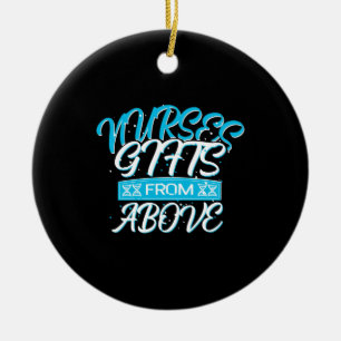 Nurse Gift   Sjuksköterskegåvor från ovan Julgransprydnad Keramik