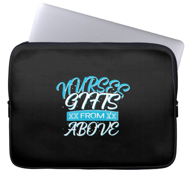 Nurse Gift | Sjuksköterskegåvor från ovan Laptop Fodral (Framsidan)