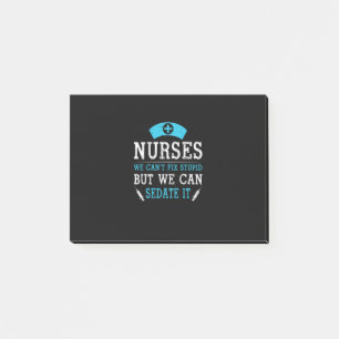 Nurse Gift   Sjuksköterskor som vi inte kan boka f Post-it Block