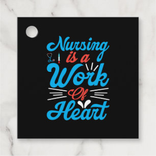 Nurse Gift   Sjukvård är ett hjärtarbete Gåvor Etiketter
