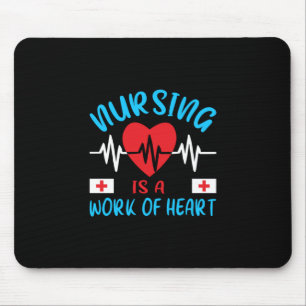Nurse Gift   Sjukvård är ett hjärtarbete Musmatta