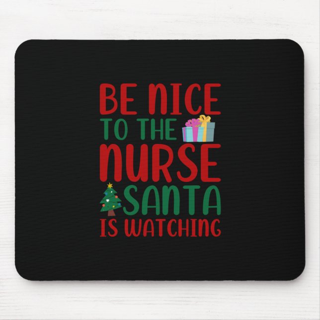 Nurse Gift | Sköt om jultomten Musmatta (Framsidan)