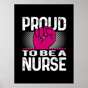 Nurse Gift stolt över att vara sjuksköterska Poster
