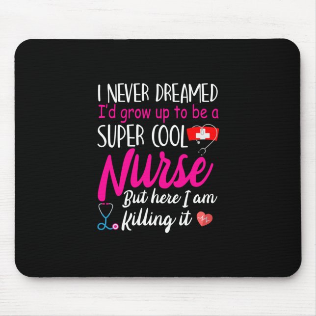 Nurse Gift | Toppen Coola Sjuksköterska Musmatta (Framsidan)