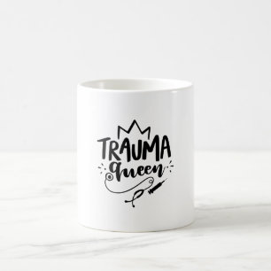 Nurse Gift Trauma Queen Kaffemugg