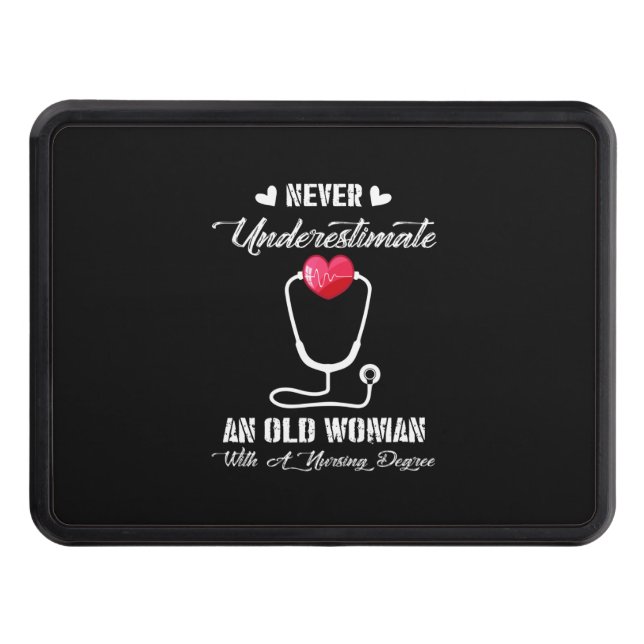 Nurse Gift| Underskatta aldrig gammal kvinnlig sju Dragkroksskydd (Framsidan)