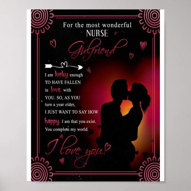 Nurse Girlkompis Gift | Från Boyvän Valentine Poster (Framsidan)