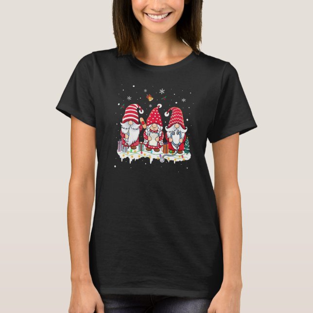 Nurse Gnomes jultomte Light Nursing T Shirt (Framsida)