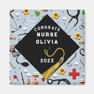 Nurse Grad Gratulerar Gift Magnet