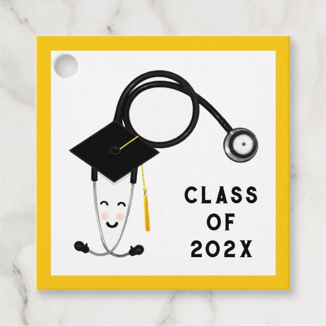 Nurse Grad Nursing School Gåvor Etiketter (Framsida)