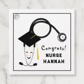 Nurse Grad Nursing School Gåvor Etiketter